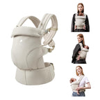 Bc Babycare CocoonGo Baby Carrier – CloudTouch Soft & Ergonomic Baby Carrier for 7–44 lbs | Easy to Wear, Adjustable Fit, Travel-Ready, Machine Washable (Light Beige)