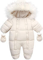 Baby Girl Winter Snowsuit Toddler Jacket Clothes For Boy Infant Jumpsuit Hoodied