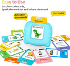 Spanish English Bilingual Learning Toys, Educational ABC Talking Flash Cards with 520 Sight Words, Autism Sensory Toys, Toddler Toys for 2 3 4 5 6 Year Old, Easter/Xmas/Birthday Gift, Blue