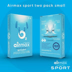 Airmax Unisex Sport Nasal Dilators Two-Pack - Easy, Safe, and Comfortable Breathing Aid - Improves Airflow - Transparent - Small