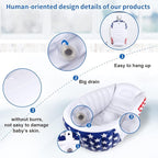 | Inflatable Baby Bathtub,Newborn Bathtub Seat for Infant,Non-Slip Baby Pool for Sitting up,Foldable Toddler Tub Shower,Portable Travel Bath for Kids 0-6 Year