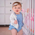 Baby Girl Nylon Headbands Flower Hair Bows Accessories-Elastic Hair Band Crown Handmade FLoral Wraps Birthday Gifts for Girls Newborn Infant Toddler 3Pcs