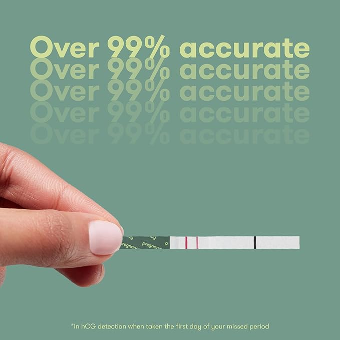 Frida Fertility Pregnancy Test Strips, Over 99% Accurate HCG Test Strips, Ultra Sensitive Early Detection, Easy at Home Pregnancy Test Strips for Family Planning, Quick Results | 25 Test Strips