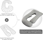 U-Shaped Pregnancy Pillow for Sleeping, Full Body Support for Back, HIPS & Belly -65 Inch Maternity Pillow with Machine Washable Cover | Maternity Essential