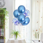 TONIFUL 4 Blue Balloon Stand Centerpiece Table Decoration for Father's Day,Birthday Decorations,Men's Birthday,Blue Party Decorations,Balloon Arch Stand Class of 2025 Graduation