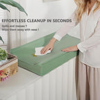 Vegan Leather Changing Pad Cover - 31"X 16" - Waterproof Wipeable, Extra Thick & Portable & Non-Slip Diaper Mat - Fits Standard Changing Tables for Baby Boy Girl (Green)