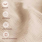 Muslin Nursing Cover for Breastfeeding, Privacy Breathable Breastfeeding Cover with Arch Neckline for Mom, 100% Cotton Nursing Apron, Green