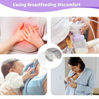 Breast Ice Packs, Breast Therapy Pack for Engorgement Hot and Cold Breastfeeding Gel Pads for New Mom Essentials Reusable Gift for Relieve Clogged Ducts, Nipple Pain, Improve Milk Flow