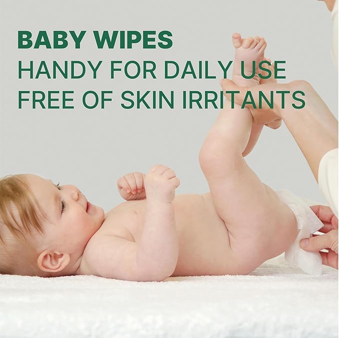 BEBESUP- Korea’s #1 Zero Harsh Chemicals Baby Wipes- Water Based Hypoallergenic Unscented Extra-Thick Organic baby wipes for sensitive skin Zero skin irritants Flip-Top (1 Pack)