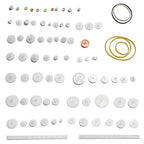 Fielect 75 Type Plastic Gears Kit - Crown, Reduction, Worm Gears for DC Motor DIY Model Toys