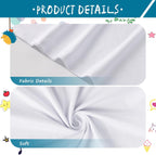 4 Pack Toddler Blank Sublimation T-Shirt,Modal Crew Neck Short Sleeve, T-Shirt for Kids Baby Children