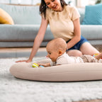 Baby Lounger for Newborn: Skin-Friendly & Breathable for 0-12 Months Infant Tummy Time Playtime & Diaper Changes - Portable & Lightweight Cushion for New Parents