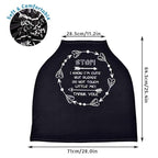 Car Seat Covers for Babies, No Touching Sign Car seat Canopy, Infant Stroller Covers for Newborn Girl Boy, Multiuse Nursing Covers for Breastfeeding, Ultra-Soft Breathable, High Chair Cover, Black