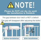 Narrow Baby Gate 24 to 29 Inch Wide Pet Gate Pressure Mounted No Drill Safety Gate Walk Through Metal Child Gate for Kids Stairs or Pets Indoor White