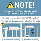 Extra Wide Baby Gate 38.5-43.5 Inch Walk Through Pressure Mounted No Drill Safety Child Gate with Door Tension Metal Gate for Stairs Doorway Puppy Dog Cat