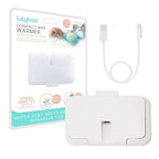 Lulyboo Compact Baby Wipe Warmer with Constant Temperature & Double Layer Cover - Portable USB Diaper Wipe Dispenser for Home, Car & Travel, Keeps Wipes Moist & Warm, Large Capacity, Baby Care Gift