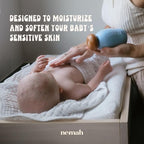 Nemah - Soothing Baby Lotion - Organic Baby Lotion for Sensitive Skin with Actismart Chamomile, Jojoba Oil, & Activera Aloe Vera - Vegan & Cruelty-Free - 9.8 fl. oz.