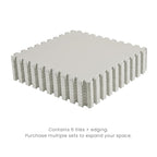 Toddlekind Solid Color Foam Play Mat 4x4 Baby Playmat. Stylish, Non-Toxic, Odorless, Plain Design Puzzle Play Mat 0m+ (Gray)