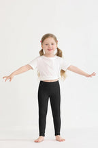 Resinta 4 Packs Toddler and Baby Girls Cotton Leggings Full Length Pants Stretchy Soft Tights Pants for Kids