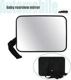 Baby Car Mirror, Universal Fit, Headrest Mount, Shatterproof, Stable, Easy Install, Compatible with Most Cars & SUVs