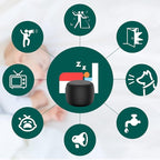 White Noise Machine Babelio Mini Sound Machine for Adults Kids Baby | 15 Non-looping Sounds | Timer | Easy to Pocket and Travel - Black (Pack of 2)