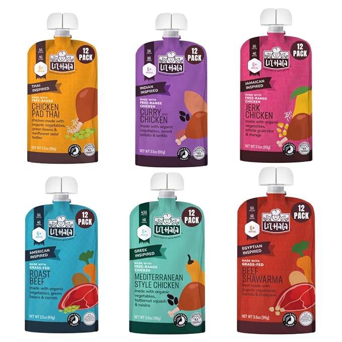 Li'l Hala Baby Food Meals (Variety 6 Pack)
