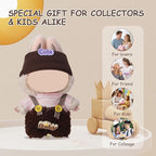 5 Complete Style Clothes Sets for 17cm Dolls - Hat & Overalls Dress Up Outfit for 17cm 15cm Dolls,Designer Outfits Bundle with Luxury/Cute/Sporty Themes, Gift for Doll Lovers (Smile, 17cm/15cm)