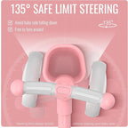 Umatoll Colorful Lighting Baby Balance Bike Toys for 1 Year Old Girls Gifts, Adjustable Seat, 1st Birthday Gifts, 12-24 Months Toddler Bike, Pink