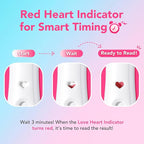 Easy@Home Smart Timing Pregnancy Test: Accurate Early hCG Detection - Fast Results & Easy to Use at-Home Tests with Love Heart Indicator | 5 Pack
