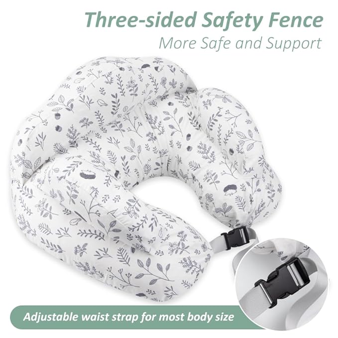 Chilling Home Nursing Pillow Adjustable,Baby Pillow for Breast Feeding Bottle Feeding, Large Size More Support for Mom and Baby, Breastfeeding Essentials for Newborn,Removable Cover