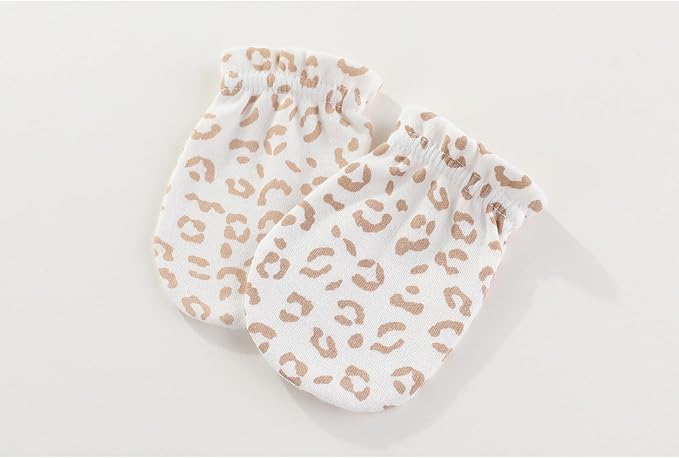 5 Pairs Baby Not Scratch Mittens 0-6 Months New Born Boy Girl Gloves Cute Infant Accessories