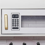 Wooden Play Kitchen Toy Set with Light, Kids Children Pretend Toy Kitchen Playset, Sink with Faucet, Oven, Microwave, Kitchenware Set Accessories for Ages 3-8 Girls Boys