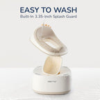 3 in 1 Potty Training Toilet, Dinosaur Toddler Potty Training Seat for Boys Girls with Comfortable Cushion, Easy-to-Clean and Anti-Slip Potty Training Step Stool for Toilet (Beige)