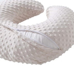 Nursing Pillow and Positioner, Breastfeeding, Bottle Feeding, Baby Sitting Support with Removable Ultra Soft Cover, Tummy Time Support for Baby Boys and Girls (Beige)