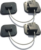 YEYA Upgraded Refrigerator Door Lock with Combination for Adults, Lock for Fridge, Freezer, File Cabinets, Desk Drawers, Locker, Child Safety Latch, Easy Install No Drlling 2 Pack