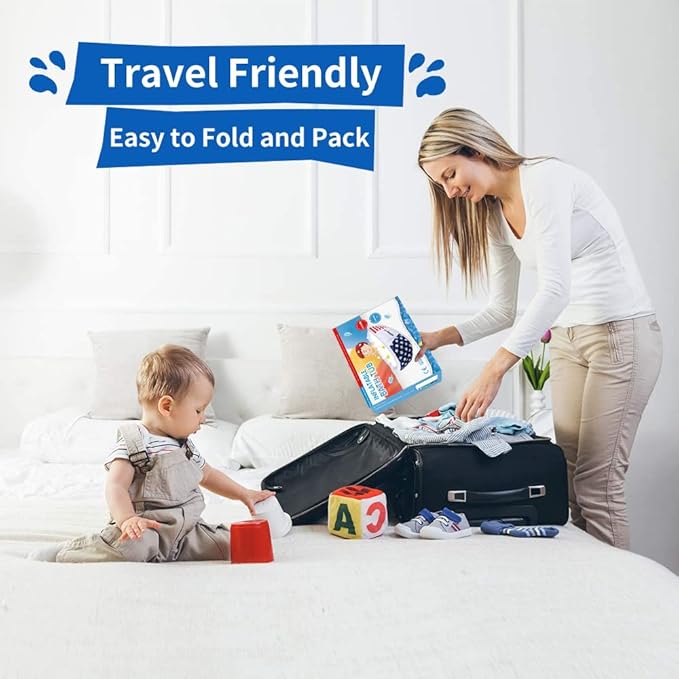 | Inflatable Baby Bathtub,Newborn Bathtub Seat for Infant,Non-Slip Baby Pool for Sitting up,Foldable Toddler Tub Shower,Portable Travel Bath for Kids 0-6 Year