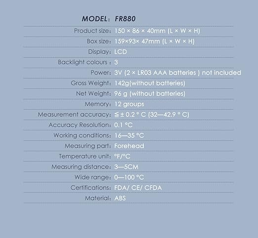 Baby Thermometer for Infants and Fever,No Touch Instant Read Digital Infrared Thermometer Gun with Fever Alarm, Touchless Kids Thermometer, Instant Accuracy Readings