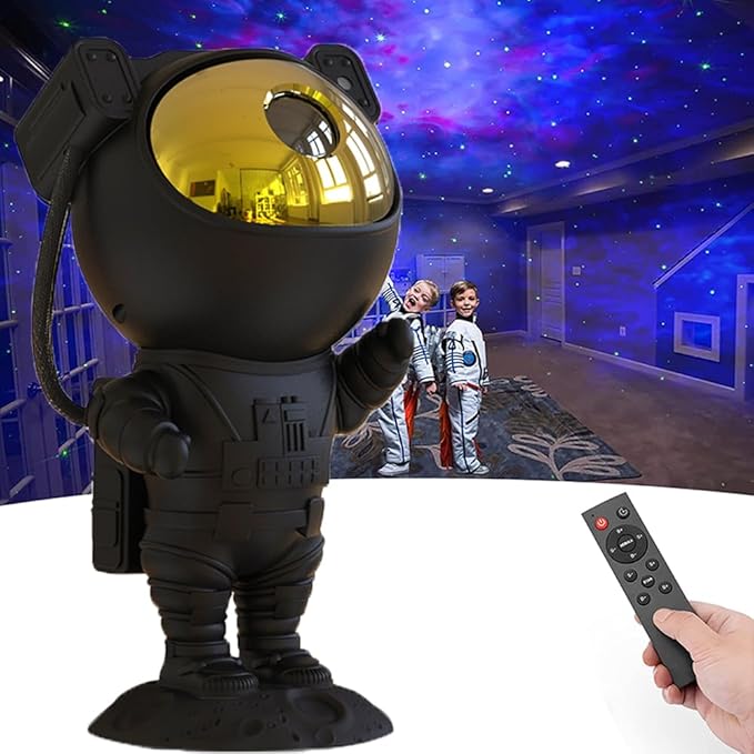SFOUR Astronaut Galaxy Projector Night Light，Lights for Bedroom,Kids Room Decor Aesthetic, Adjustable Head Angle,Gift for Kids Adults Home Party Ceiling Decor，Christmas Gift