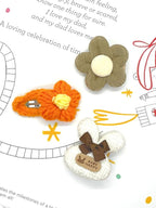 Hair Clips for Girls 16 Pcs No Slip Assorted Barrettes for Kids Bows Orange Brown Cute Hair Accessories for Little Girls Teens Toddlers Child Kids Gifts