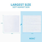 HAPPY BUM Baby Wipes, Large Dry Wipes for Baby, Unscented, Sensitive Skin, Wet and Dry Use, 600 Count, 6 Packs