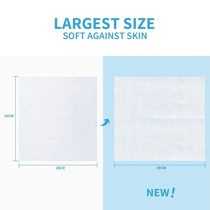 HAPPY BUM Baby Wipes, Large Dry Wipes for Baby, Unscented, Sensitive Skin, Wet and Dry Use, 600 Count, 6 Packs