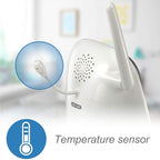 VTech VM321 Video Baby Monitor with Automatic Infrared Night Vision, Adjustable Camera, Zoom, 5 Soothing Lullabies & 1,000 Feet of Range