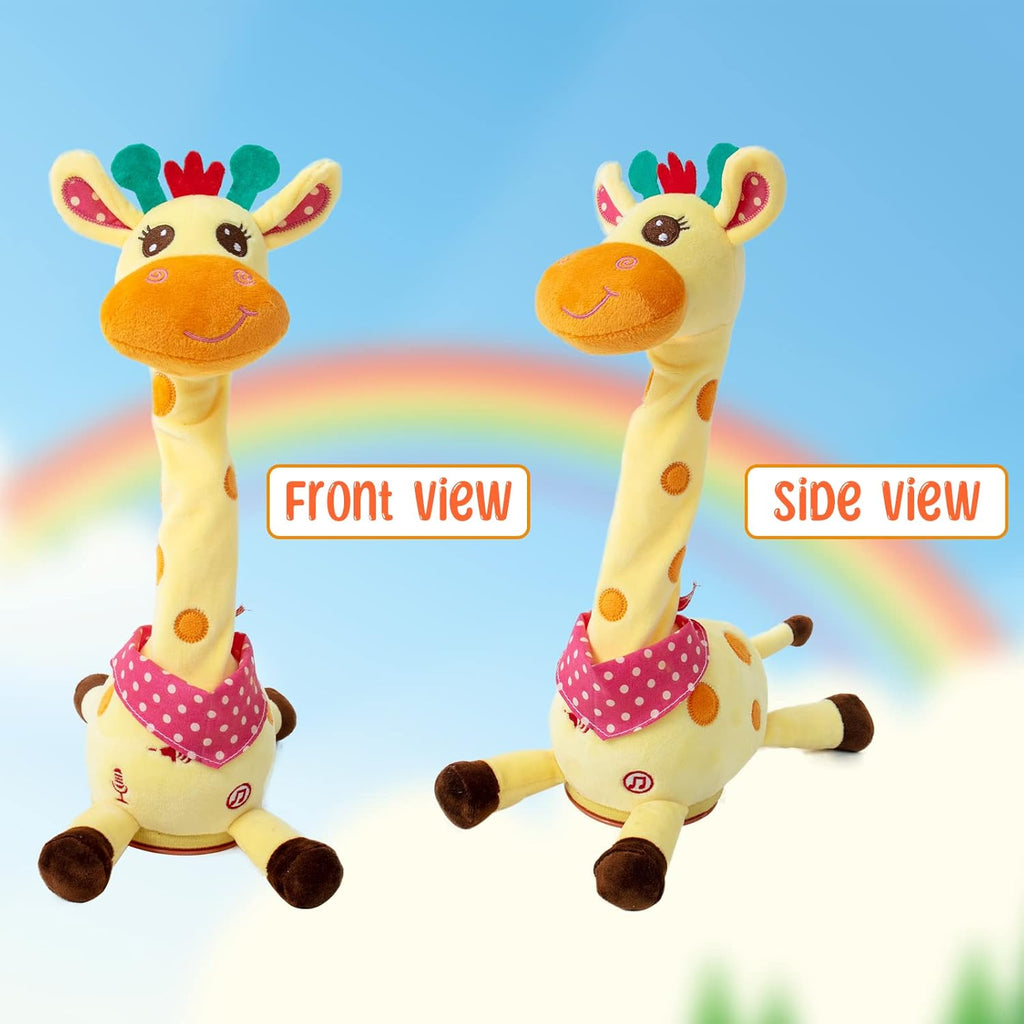 Dancing Giraffe Musical Toys Recording and Repeating Plush Baby Toys 6 to 12 Months Toys, Singing Talking Giraffe Baby Developmental Toy,Valentines Day Decor/Gift for Friend