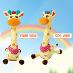 Dancing Giraffe Musical Toys Recording and Repeating Plush Baby Toys 6 to 12 Months Toys, Singing Talking Giraffe Baby Developmental Toy,Valentines Day Decor/Gift for Friend