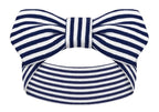 Creative Knitwear Auburn Tigers Infant Girls Navy/White Striped Hair Knot Headband Embroidered Logo - Size Newborn - 4T