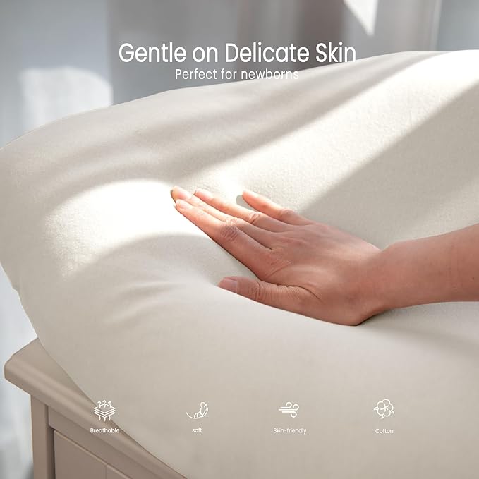 Baby Lounger Cover: Skin-Friendly & Breathable Slipcover for Lounging & Playtime - Snug Fit & Zipper-Free for Safty Daily Homeuse - Must Have for New Parents