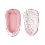 Baby Lounger - Infant Lounger for Newborn 0-24 Months, Breathable & Soft Baby Lounger Cover, Portable Infant Lounger for Home and Travel, Babies Essentials Gifts - Pink