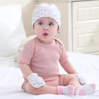 Baby Hats Mittens and Socks Set Cotton Newborn Hat Beanie Soft Infant Girls Boys Caps Gloves 0-6 month