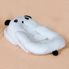 Infants Feeding Pillow, Infants Multifunctional Feeding Support Pillow 3 Piece Set, Infants Anti Breastfeeding Anti Choking Bed Medium Feeding Pillow, Travel Portable Removable Support Pillow, Cream