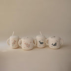 mushie Silicone Snack Cup | Spill Proof Food Container for Toddler and Baby (Pink Flowers)